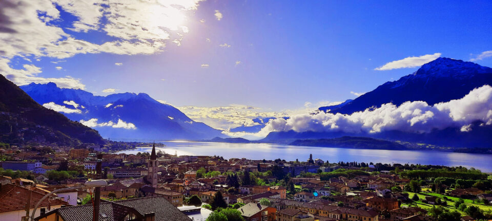 lago di Como vista infinita